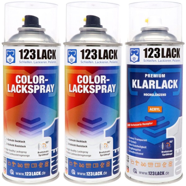 Autolack Spraydose für Chrysler SBG BRILLIANT BLUE PEARL Lackspray 3-Schicht