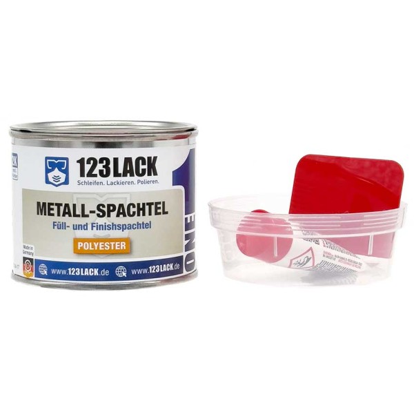 Spachtelmasse Metallspachtel 123Lack 250g beige